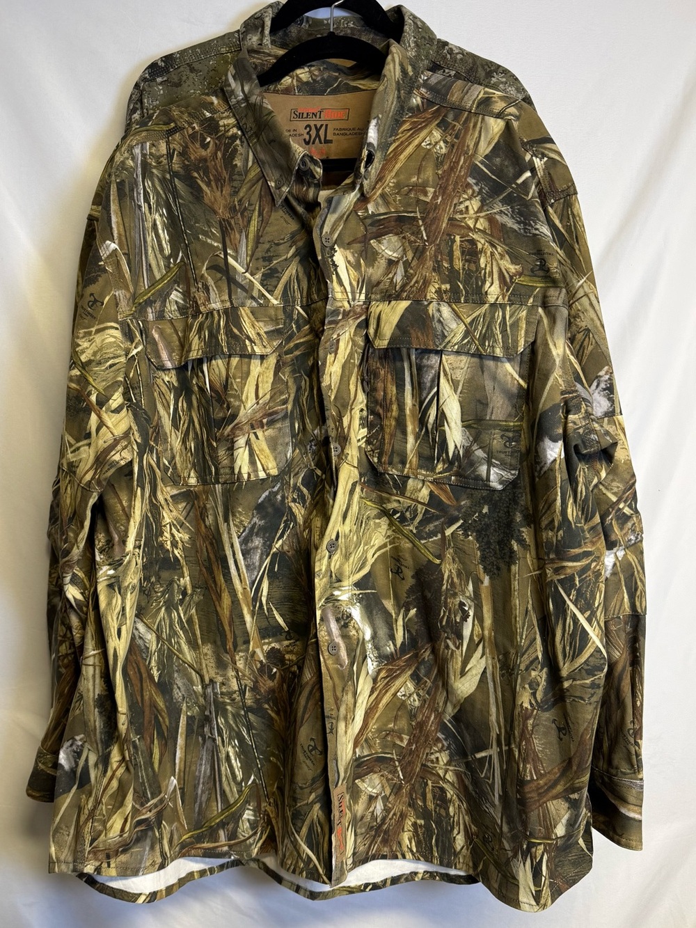 3XL Realtree-Style Camouflage Button-Up Long sleeve Shirt Bundle